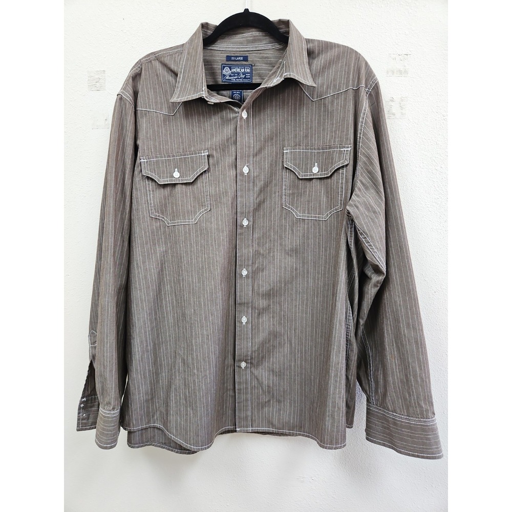 American Rag Long Sleeve Button Up Shirt Men's SizeXX L Western Cowboy Rodeo
